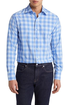 Peter Millar Crown Crafted Park Way Performance Poplin Sport Shirt in Vessel at Nordstrom, Size Medium