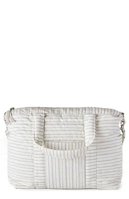 Pehr Stripes Away Diaper Bag in Stripes Away Pebble Grey at Nordstrom