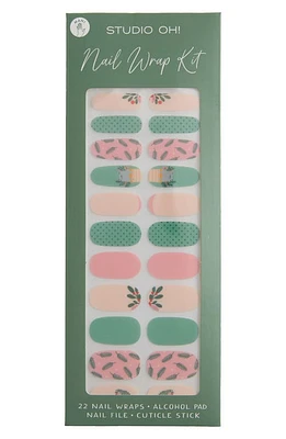 Studio OH! Festive Felines Nail Wrap Kit at Nordstrom