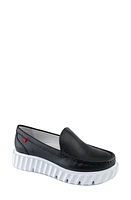 Marc Joseph New York Dahlia Street Platform Loafer Black Grainy at Nordstrom,