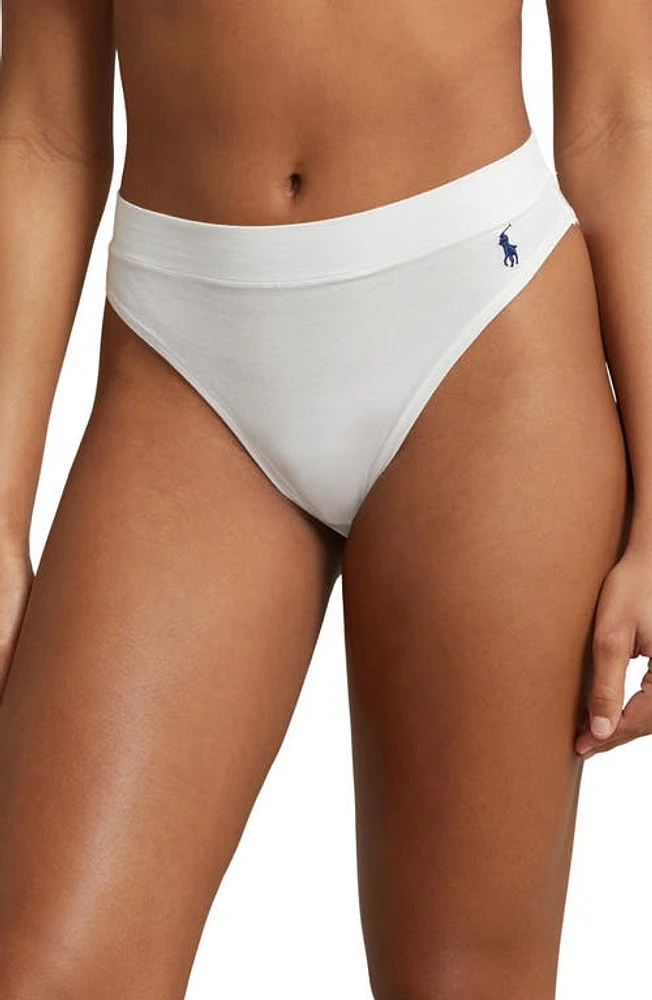 Polo Ralph Lauren High Cut Briefs White Cloud at Nordstrom,