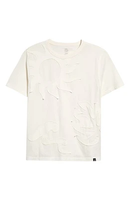 Treasure & Bond Kids' Nature Applique T-Shirt Ivory Egret Surf at