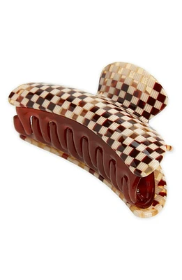 Machete Grande Heirloom Claw Clip in Tortoise Checker at Nordstrom