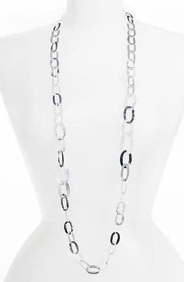 Ippolita 'Flat Links' Long Necklace in Silver at Nordstrom, Size 46 In