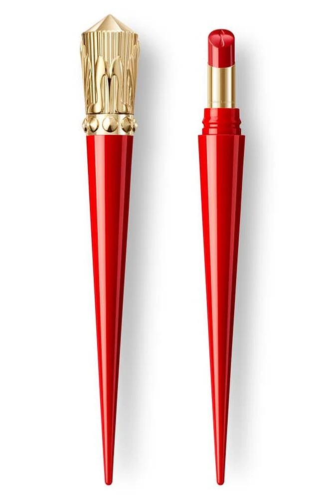 Christian Louboutin Rouge Stiletto Glossy Shine Lipstick in Private Red at Nordstrom