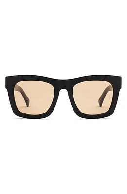 Electric 'Crasher' 53mm Retro Sunglasses in Gloss Black/Amber at Nordstrom