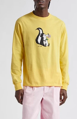 Noah Skunk Long Sleeve Graphic T-Shirt Yellow at Nordstrom,