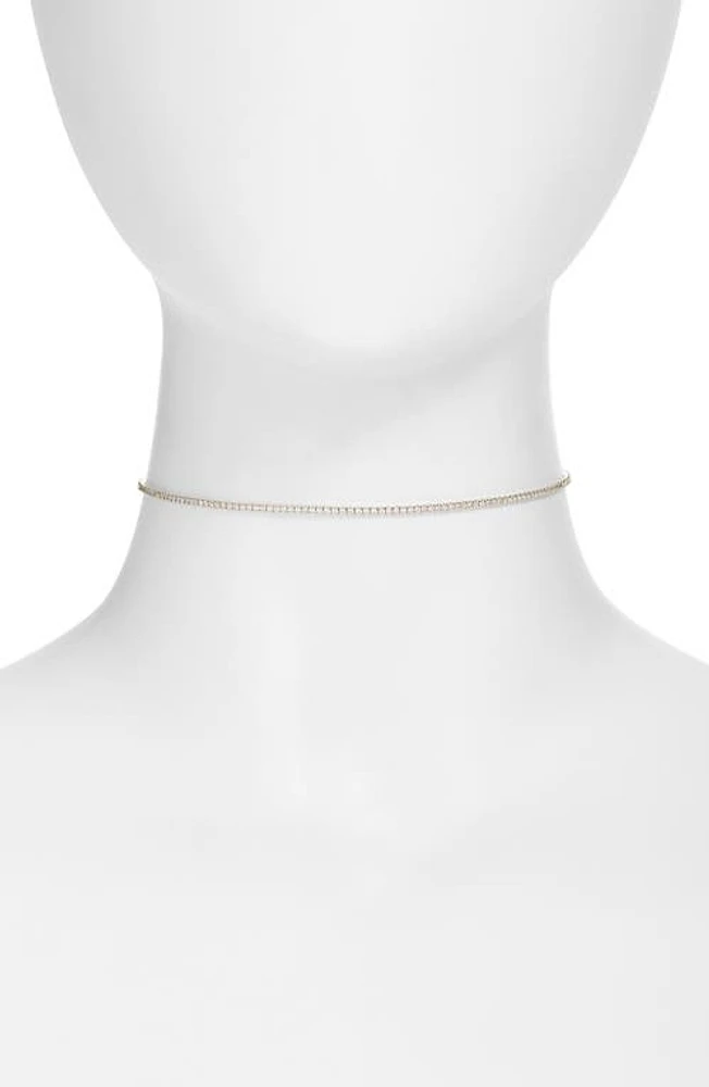 SHYMI Celine Tennis Choker Necklace in Silver at Nordstrom