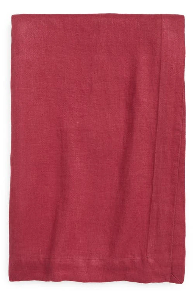 Tekla Linen Tablecloth in Claret at Nordstrom