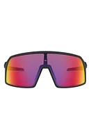 Oakley Sutro Prizm 124mm Shield Sunglasses in Matte Black/Prizm Road at Nordstrom