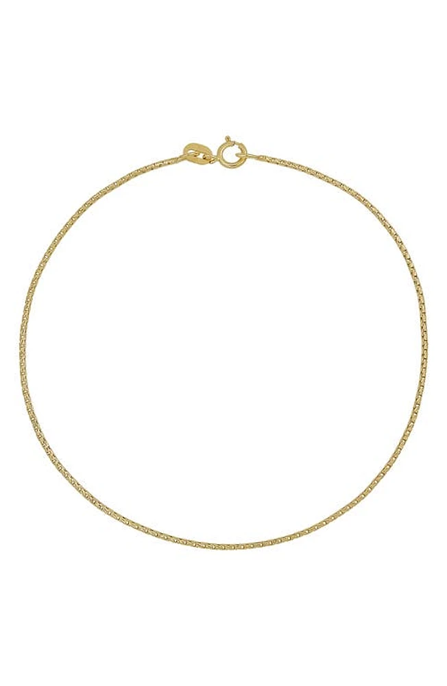 Bony Levy 14K Gold Box Chain Necklace in 14K Yellow Gold at Nordstrom, Size 7