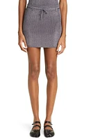 Paloma Wool Ragazza Metallic Knit Miniskirt in Black Silver at Nordstrom, Size Large