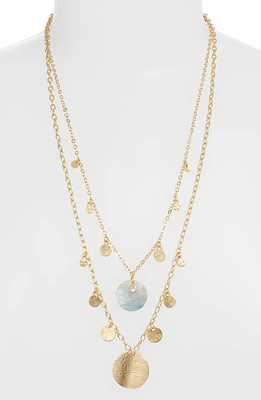 Ettika Set of 2 Disc Station Necklaces in Gold at Nordstrom