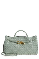 Bottega Veneta Small Andiamo Intrecciato Leather Shoulder Bag in 3411 New Sauge at Nordstrom