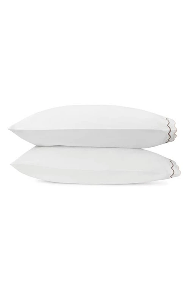 Matouk India Set of 2 350 Thread Count Cotton Pillowcases in Driftwood at Nordstrom