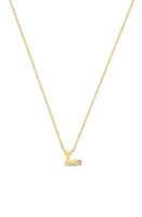 Zoë Chicco Diamond Initial Pendant Necklace in Yellow Gold- at Nordstrom