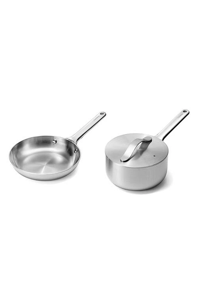 CARAWAY Stainless Steel 8" Fry Pan & 1.75-Quart Sauce Pan Set at Nordstrom