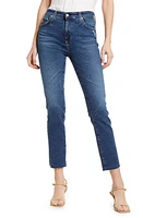 AG Mari Raw Hem High Waist Crop Straight Leg Jeans Years at Nordstrom,