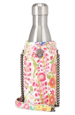 Kurt Geiger London Floral Couture Water Bottle & Jacket in Pink Multi/Silver at Nordstrom