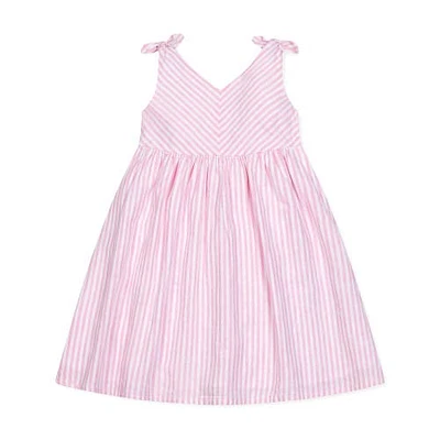 Hope & Henry Girls' Sleeveless Bow Shoulder Swing Dress, Toddler at Nordstrom,