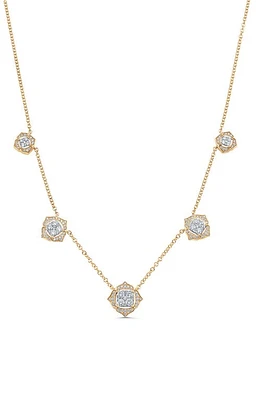 Sara Weinstock Leela Diamond Station Necklace in Yellow Gold at Nordstrom