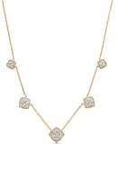 Sara Weinstock Leela Diamond Station Necklace in Yellow Gold at Nordstrom