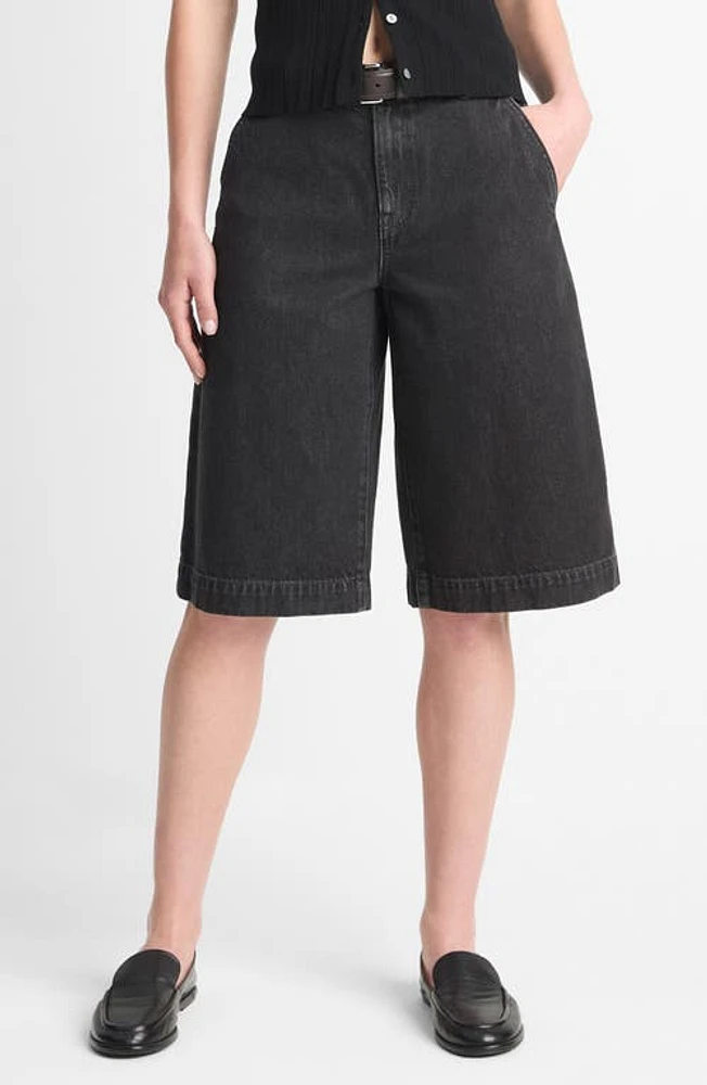 Vince Longline Denim Shorts Washed Black at Nordstrom,