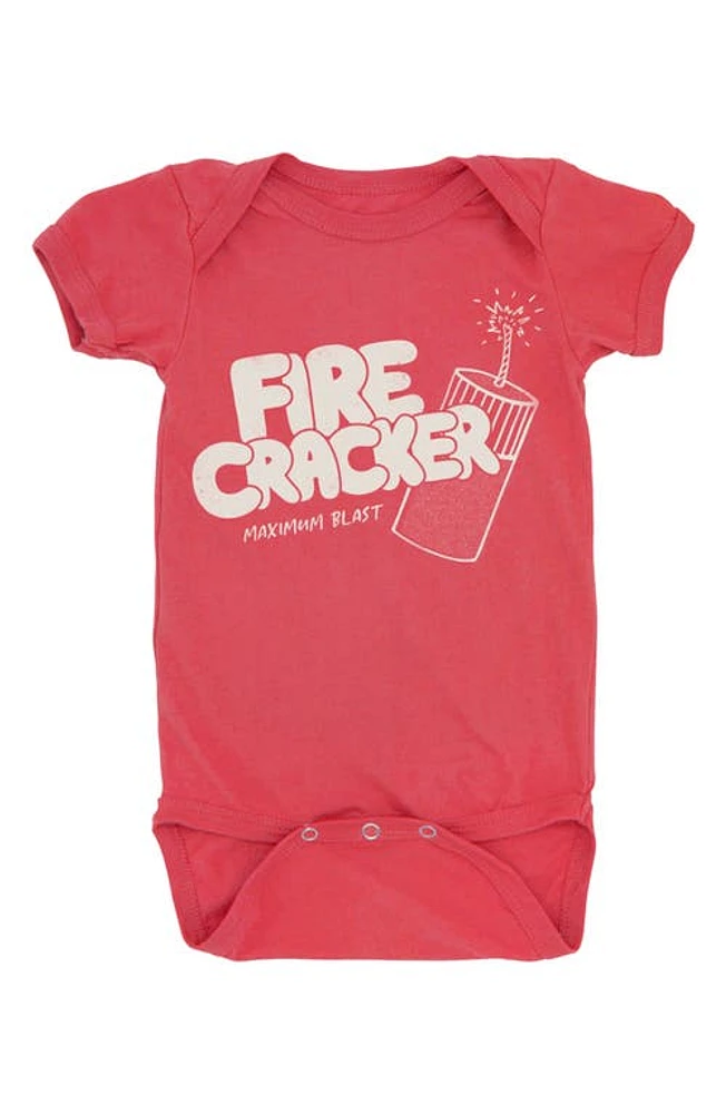 Feather 4 Arrow Fire Cracker Cotton Bodysuit Chili Pepper at Nordstrom,