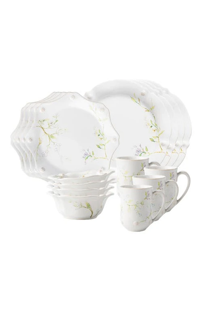 Juliska Floral Sketch 16-Piece Ceramic Dinnerware Set in Jasmine at Nordstrom