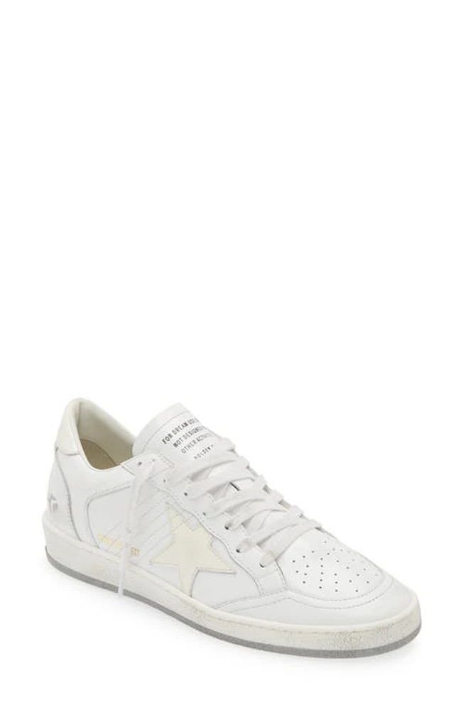 Golden Goose Ball Star Low Top Sneaker White/Grey at Nordstrom,