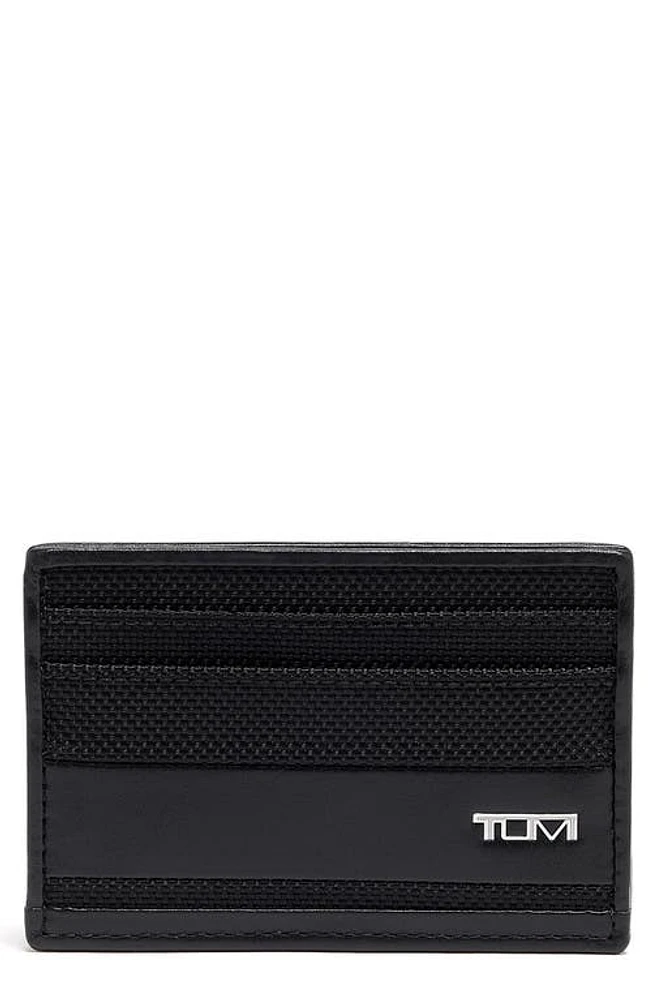 Tumi Slim Leather Card Case in Black at Nordstrom