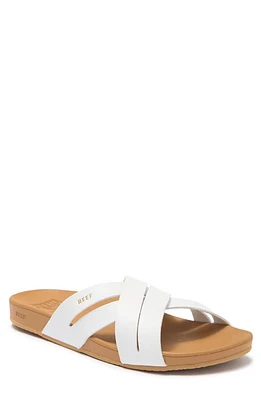 Reef Cushion Spring Sandal White/Tan at Nordstrom,