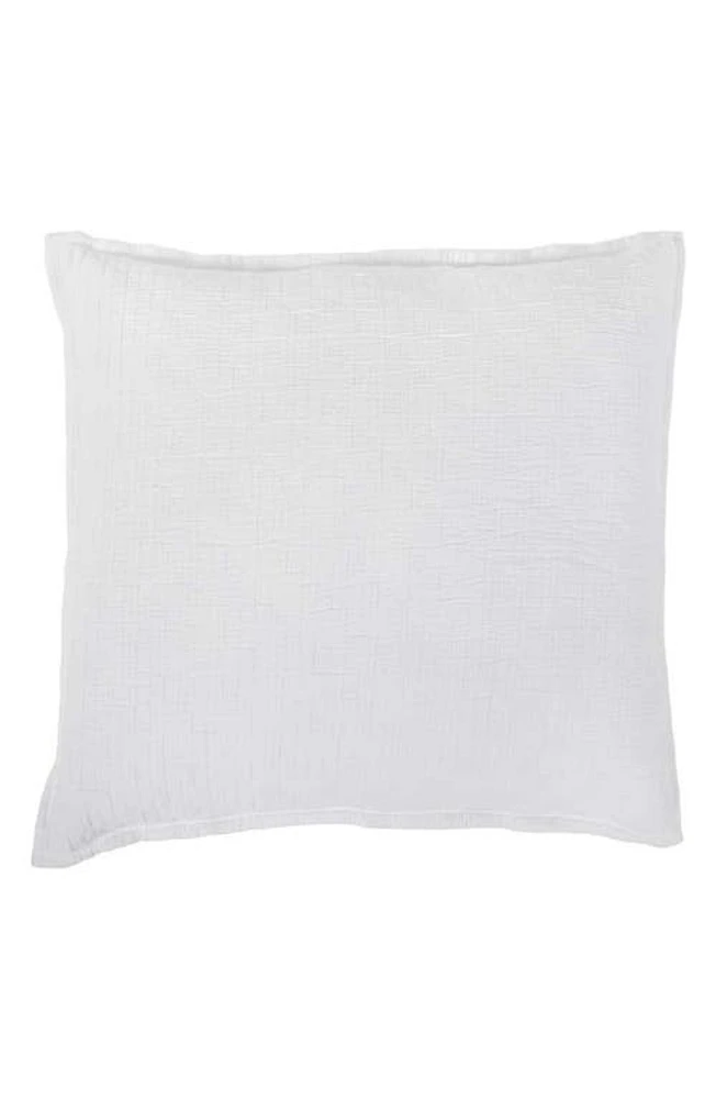 Pom Pom at Home Ojai Euro Cotton Sham in White at Nordstrom