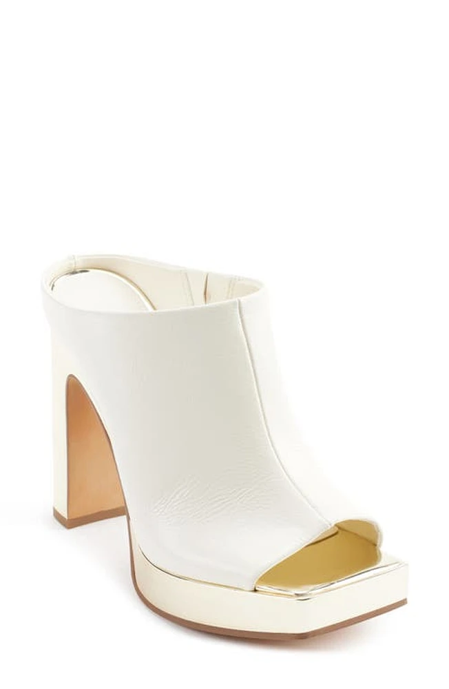 DKNY Monoco Peep Toe Mule Cream at Nordstrom,