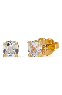 Kate Spade New York little luxuries stud earrings in Clear/Gold. at Nordstrom