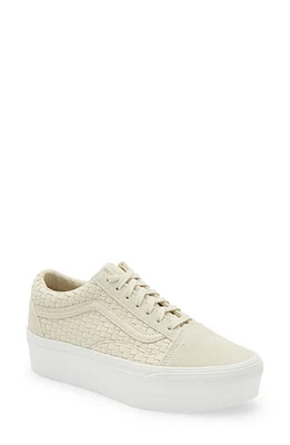 Vans Old Skool Stackform Sneaker in Micro Weave Ivory at Nordstrom, Size 9.5 Women's