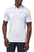 TravisMathew Dolphin Cruise Stripe Polo White at Nordstrom,