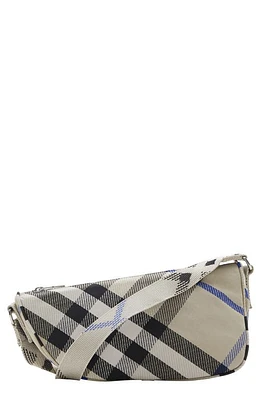 burberry Shield Check Jacquard Crossbody Bag in Lichen at Nordstrom