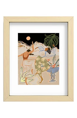 Deny Designs Guava Dance Under the Moon Framed Wall Art in Multi at Nordstrom