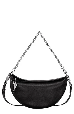 Longchamp Smile Small Half Moon Leather Crossbody Bag in at Nordstrom