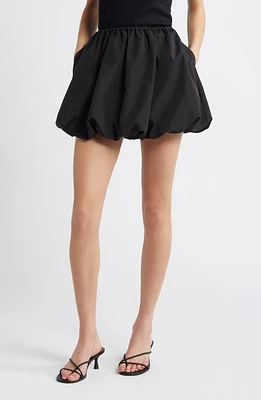 Open Edit Tafetta Bubble Skirt in Black at Nordstrom, Size Medium