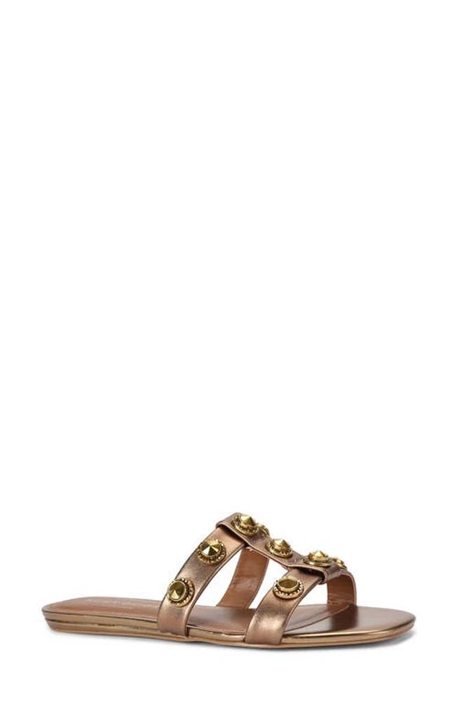 Kurt Geiger London Octavia Slide Sandal Rust/Copper at Nordstrom,