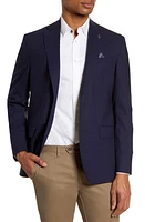 Ted Baker London Karl Trim Fit Stretch Solid Wool Blazer Blue at Nordstrom,