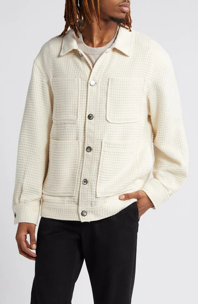 KROST Atlantic Waffle Weave Work Jacket Seed Pearl at Nordstrom,