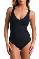 La Blanca Mio One-Piece Swimsuit Black at Nordstrom,