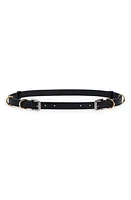 Givenchy Voyou Double Buckle Leather Belt Black at Nordstrom,