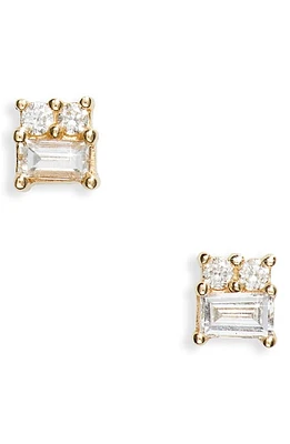 Dana Rebecca Designs Sadie Mini Diamond Stud Earrings in Yellow Gold at Nordstrom