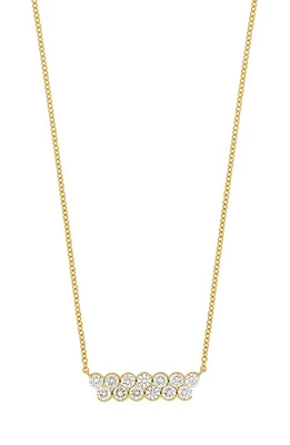 Bony Levy Florentine Diamond Bar Pendant Necklace in 18K Yellow Gold at Nordstrom