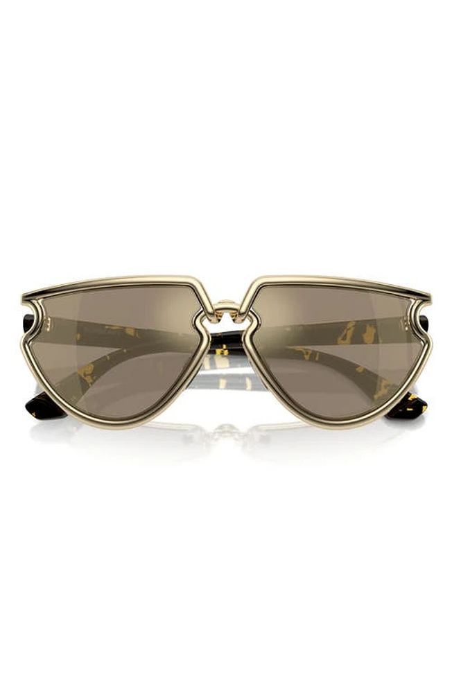 burberry 61mm Irregular Sunglasses in Light Gold at Nordstrom