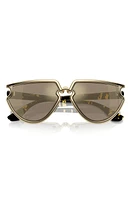 burberry 61mm Irregular Sunglasses in Light Gold at Nordstrom